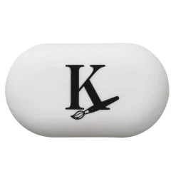 Kreatima hvidt, afrundet viskelæder 63×37×17 mm, PVC-frit