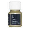 Kreatima Liquid Metallic 30 ml, vandbaseret metallicfarve – Champagne