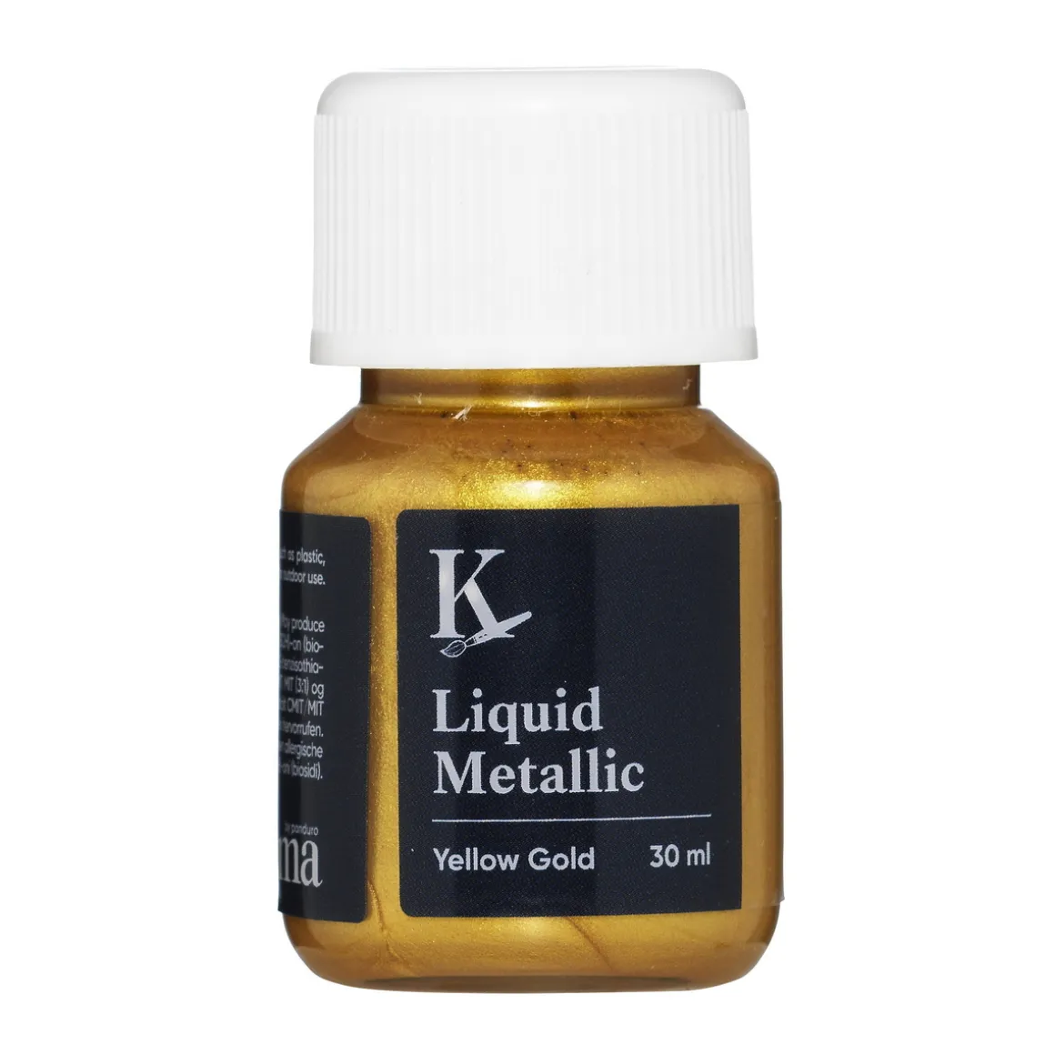 Kreatima Liquid Metallic 30 ml, vandbaseret metallicfarve – Antique gold