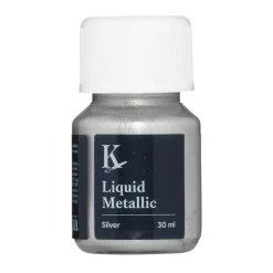 Kreatima Liquid Metallic 30 ml, vandbaseret metallicfarve – Pearl