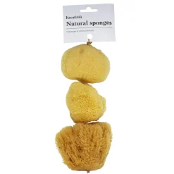 Kreatima natursvamp malersvamp til akvareller og maling, 3-pak store