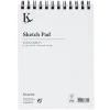 Kreatima Studio Sketch spiralbundet skitseblok F0 (100x150 mm), 100 ark, 80 g/m²