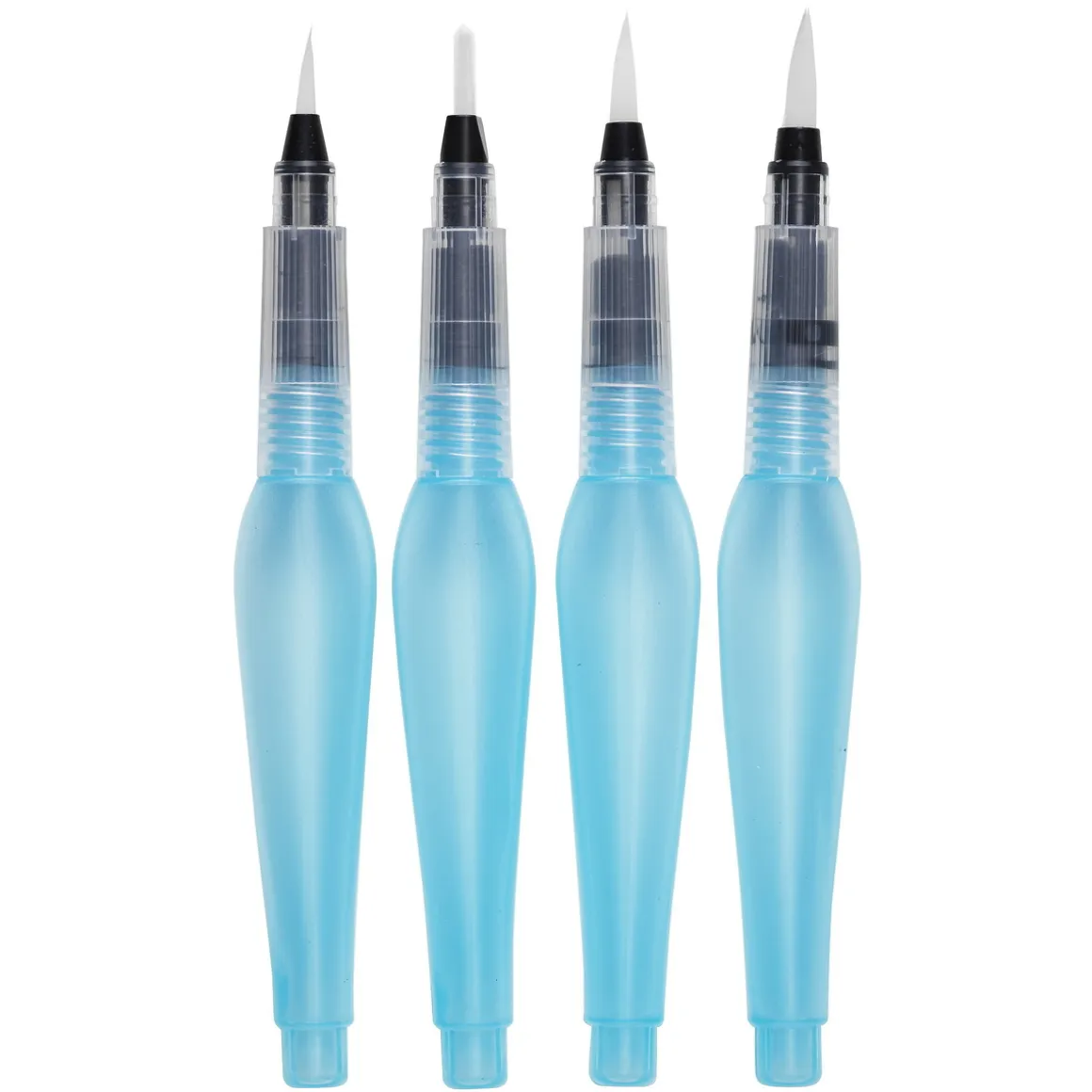 Kreatima Water Brushes, 4 forskellige vandpensler – small, medium, large og flad