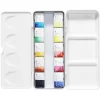 Kreatima Watercolour akvarelsæt i etui med 10 helkopper akvarelfarve