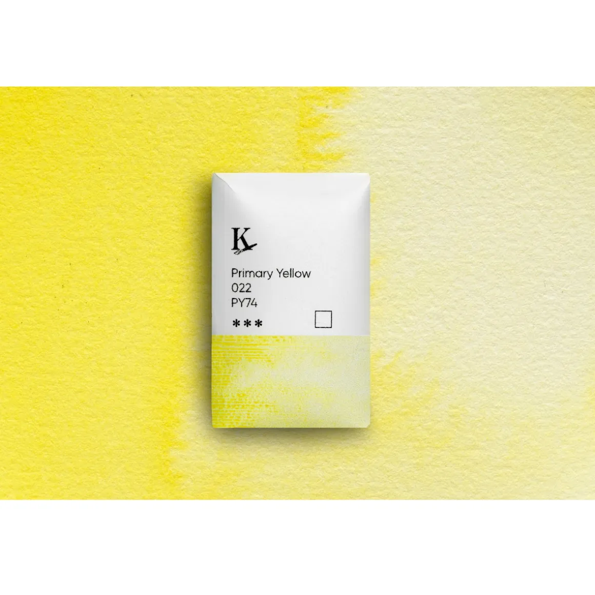 Kreatima Watercolour akvarelfarve 1/1 – Primary Yellow 022 PY74