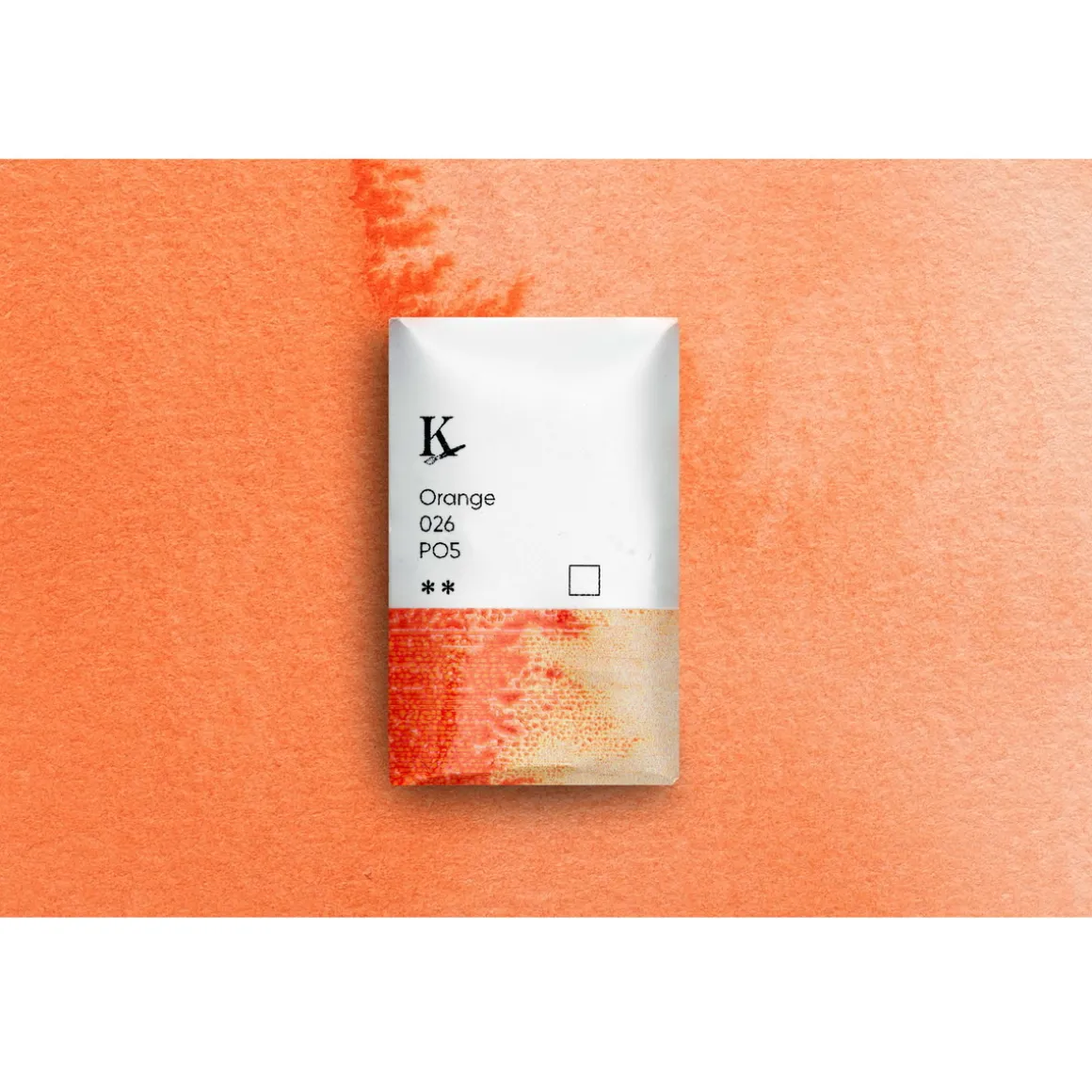 Kreatima Watercolour akvarelfarve 1/1 – Orange 026 PO5