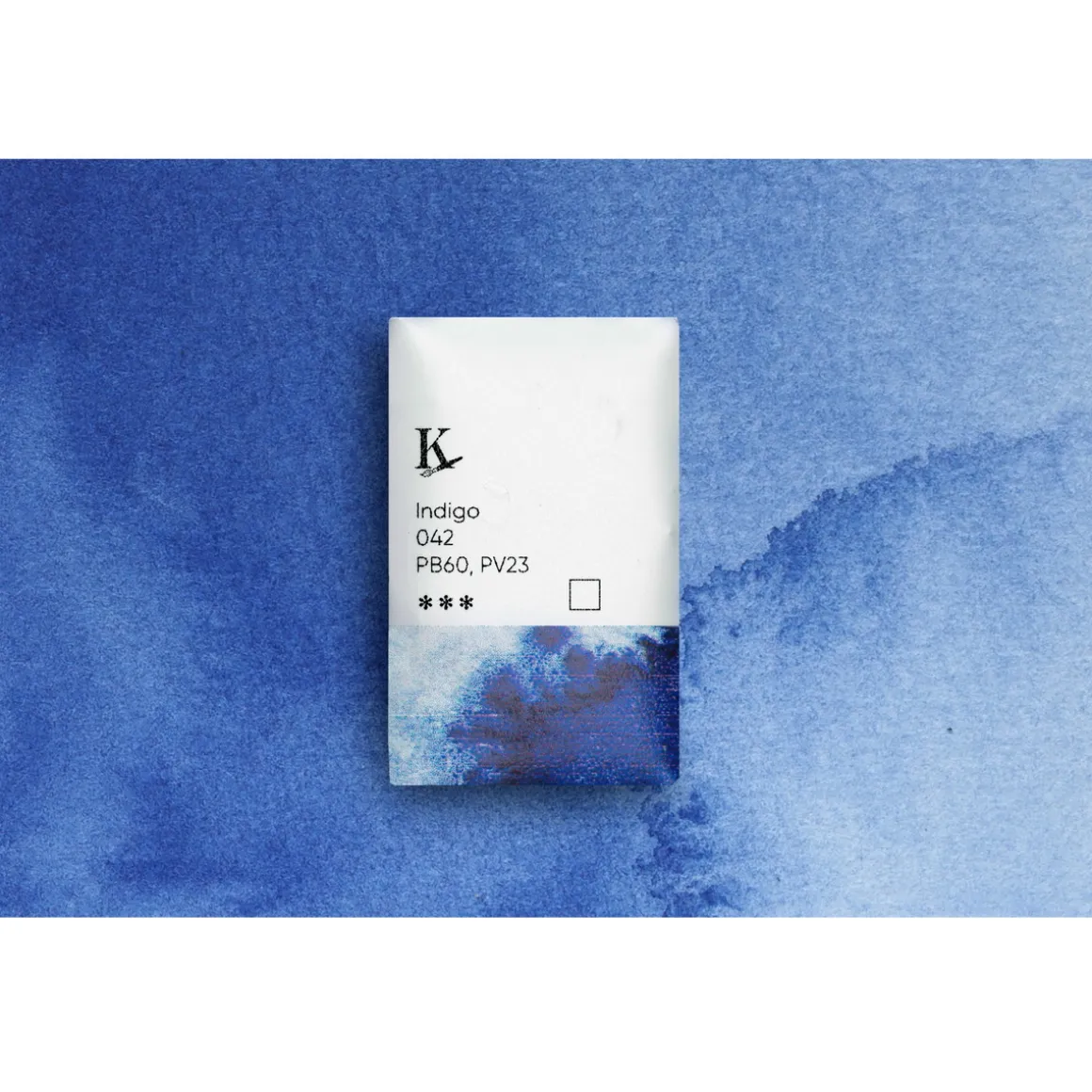 Kreatima Watercolour akvarelfarve 1/1 – Indigo 042 PB60, PV23