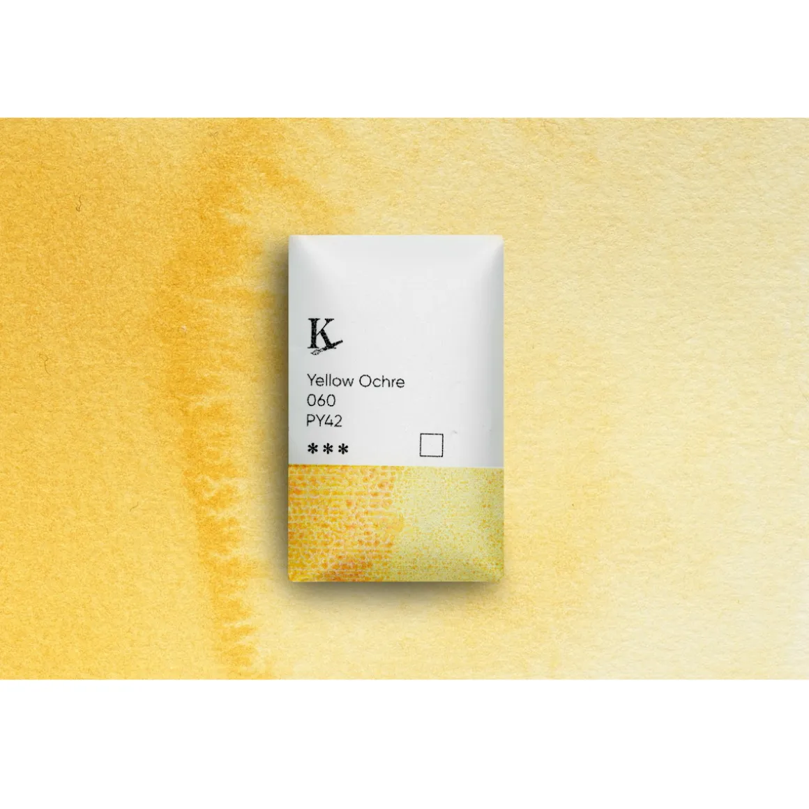 Kreatima Watercolour akvarelfarve 1/1 – Yellow Ochre 060 PY42