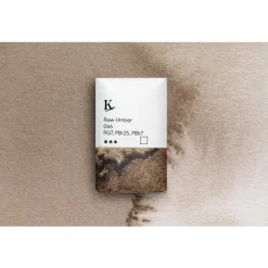 Kreatima Watercolour akvarelfarve 1/1 – Raw Umber 066 PG7, PBr25, PBk7
