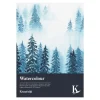 Kreatima Watercolour akvarelblok A4 (210×297 mm), 20 ark, 260 g/m²
