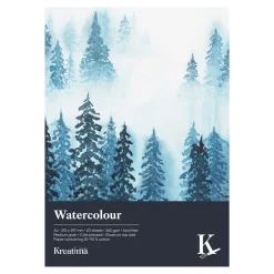 Kreatima Watercolour akvarelblok A4 (210×297 mm), 20 ark, 260 g/m²