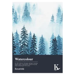 Kreatima Watercolour akvarelblok A3 (297×420 mm), 20 ark, 260 g/m²
