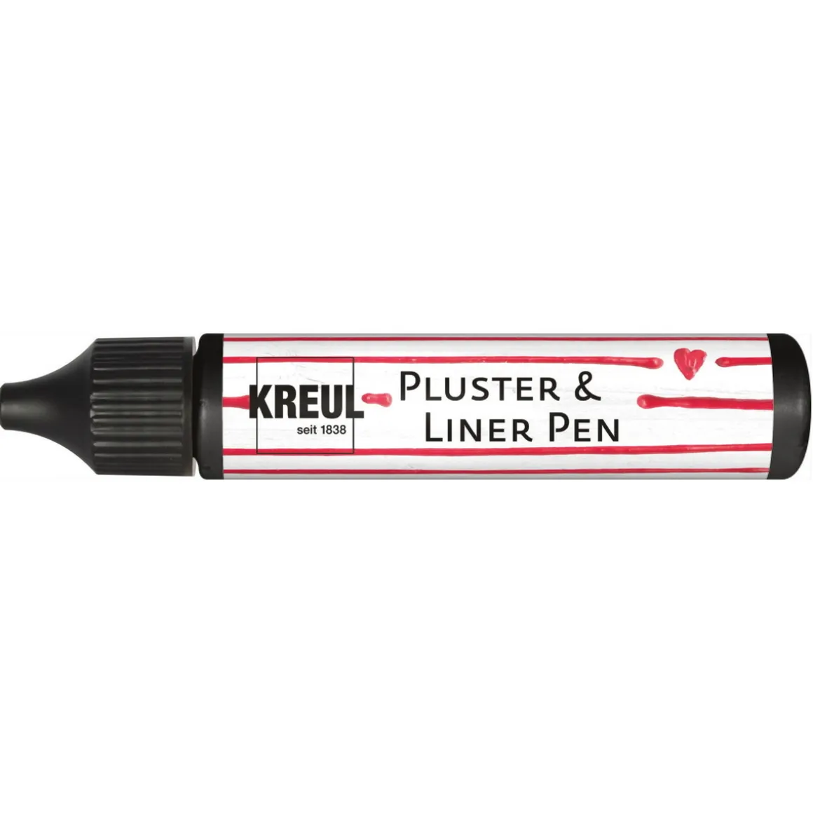 KREUL 3D Pen sort 29 ml – skriv og tegn med fikserbar gummimasse