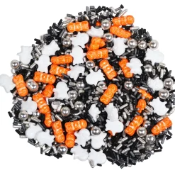 Krymmelmix halloween 40 g, skrækindjagende krymmel til kager, lagkager og muffins.