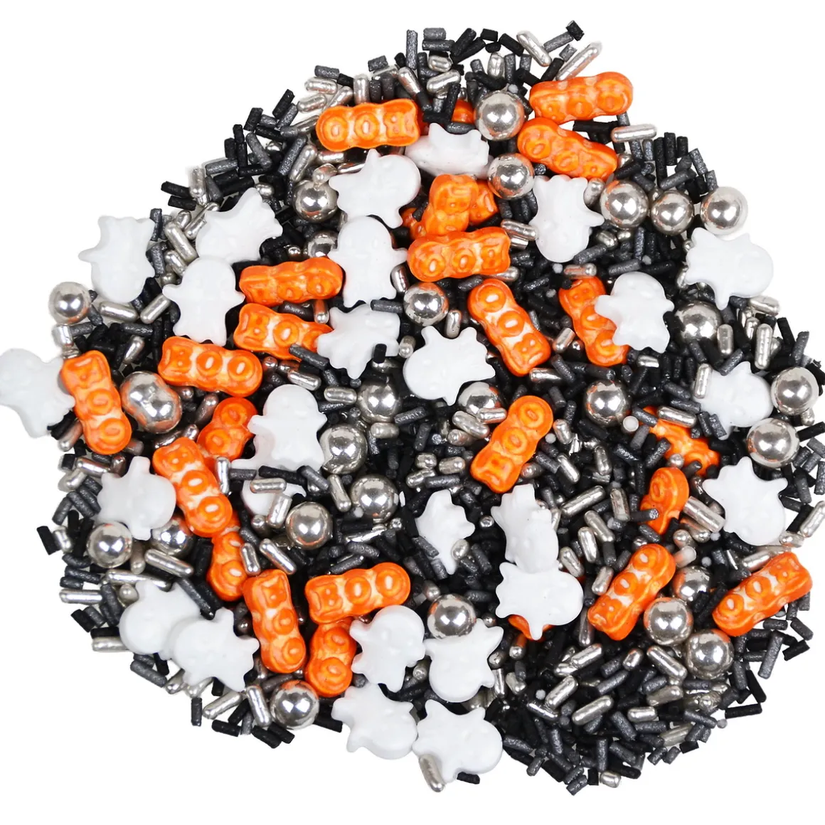 Krymmelmix halloween 40 g, skrækindjagende krymmel til kager, lagkager og muffins.