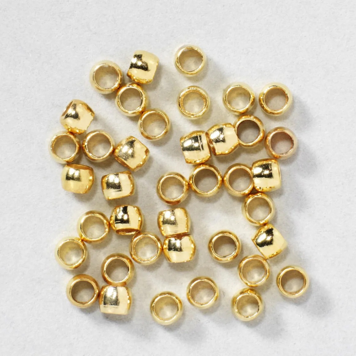 Krympeperler Ø1 guldfrv. 50 st