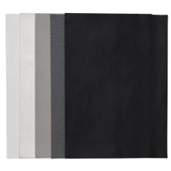 Kunstlæder fremstillet af polyuretan – 15x21 cm, 5-pak sort