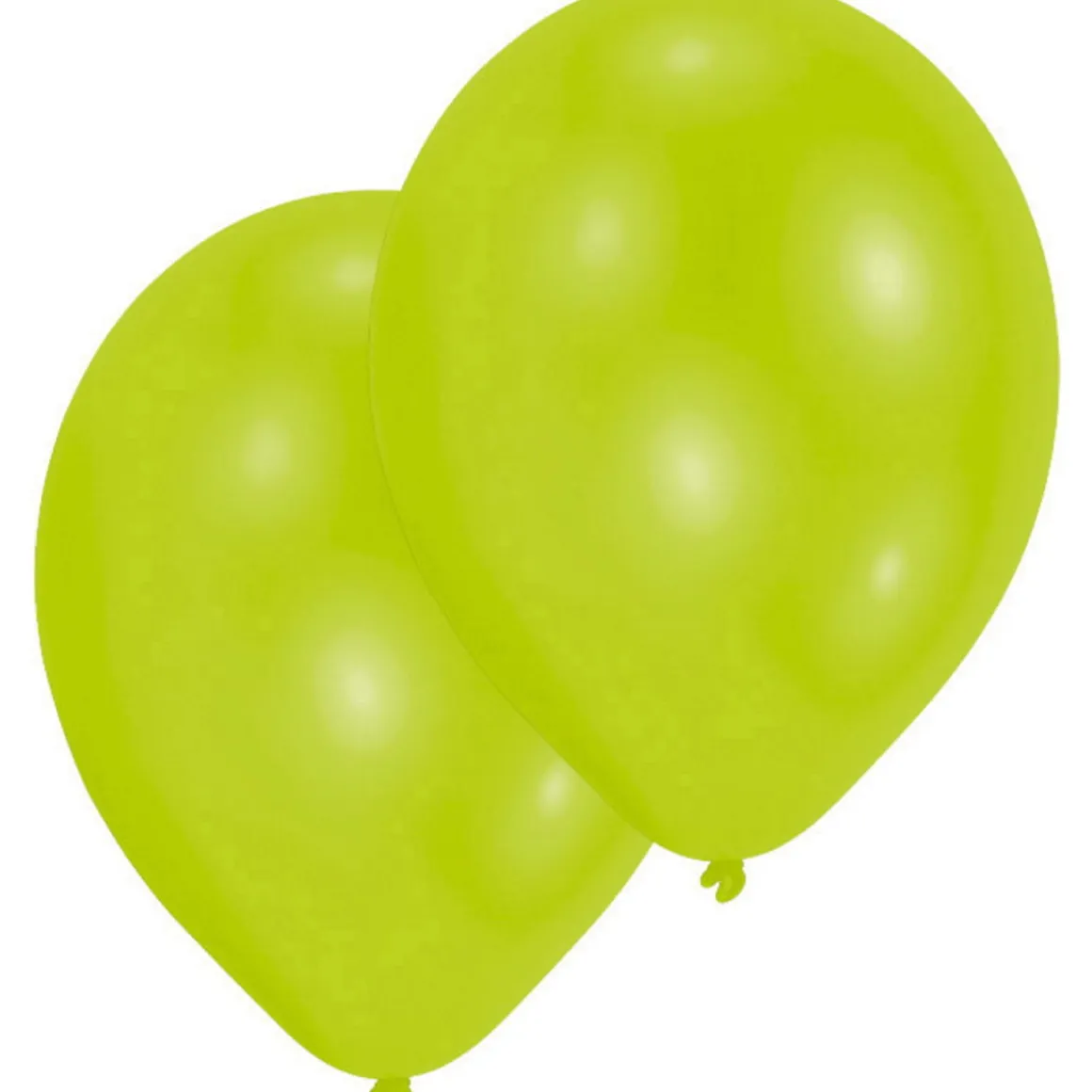 Latexballoner 10-pak Ø30 cm – limegrøn
