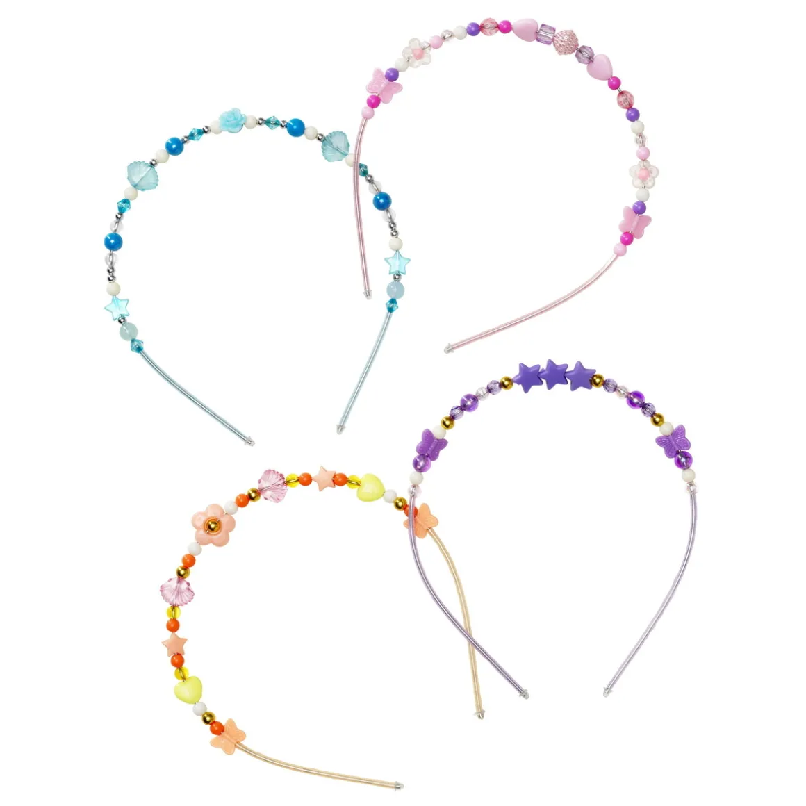 Lav 4 smukke hårbøjler fyldt med skønne perler!