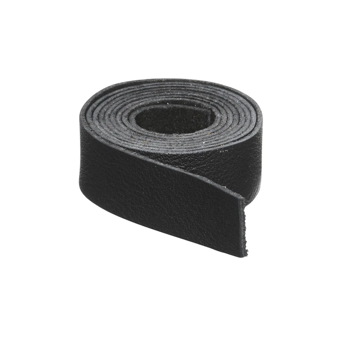 Læderrem blød sort 20mm/100cm