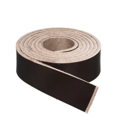 Læderrem 2 mm brun 20mm/100cm