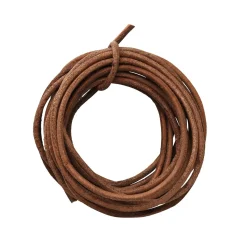 Lædersnøre natur 2 mm 2,5 m