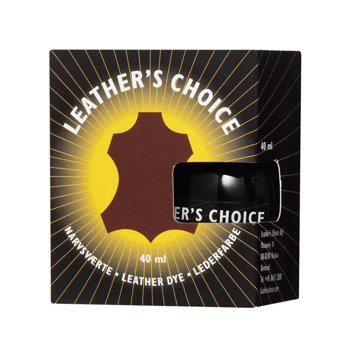 Leather"s Choice narvsværte 40 ml rødbrun