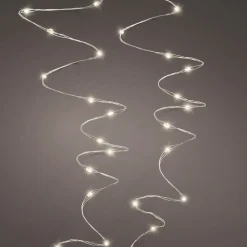 LED-lyskæde til udendørs brug, 250 cm lang med 50 LED-pærer, 8 funktioner + timer