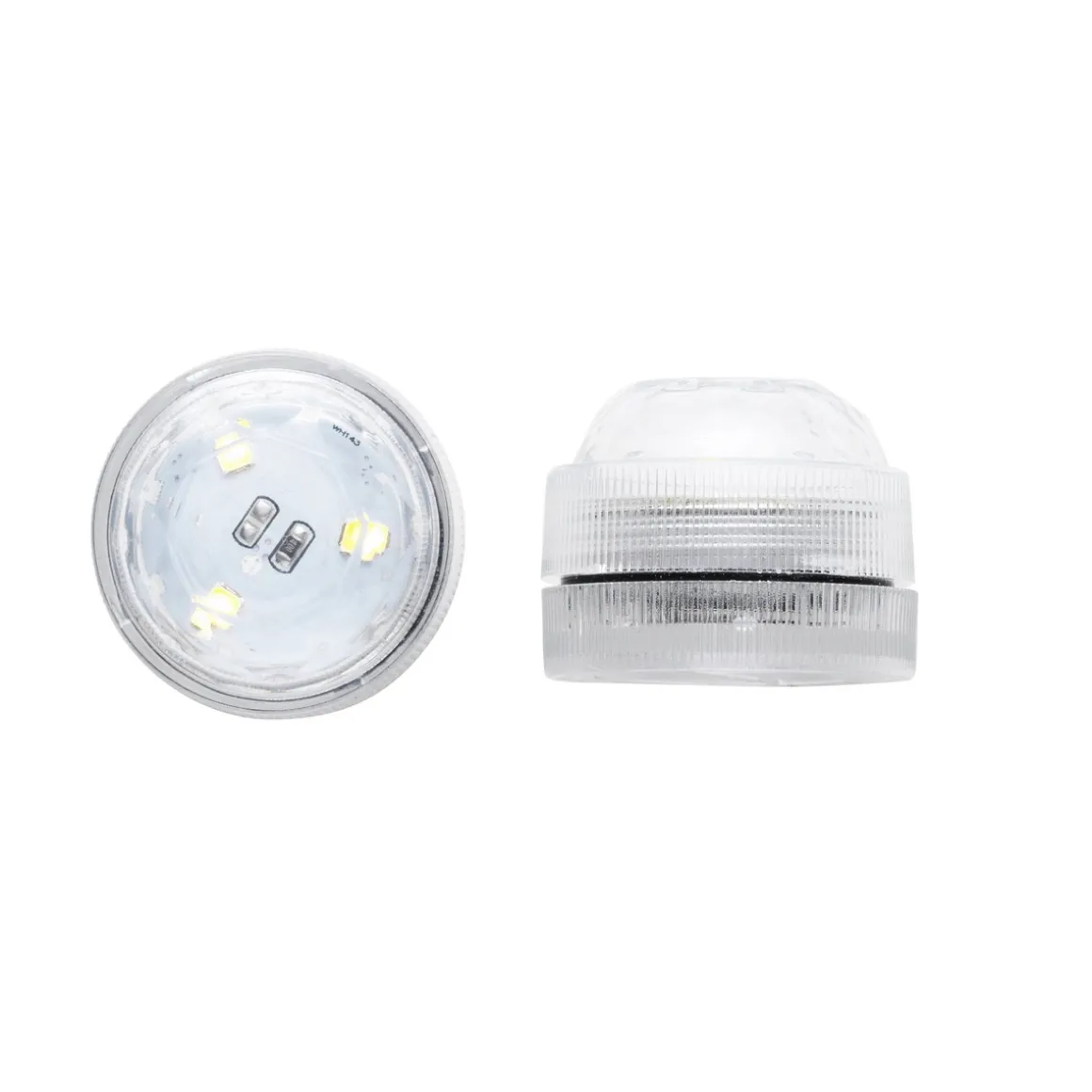 LED-lys, 2 stk. små LED-lamper med en diameter på 3 cm