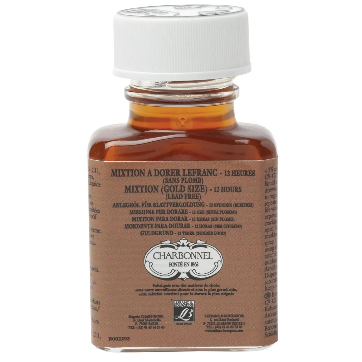 Lefranc 12 Hour Gilding Mixture Charbonnel 75 ml – guldgrund til bladguld