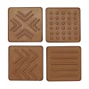 4 lerstempler til keramikler og lufttørrende ler, 4 forskellige motiver a 6×6 cm