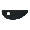 Lerværktøj drejeskinne Blade 24 Flex, blødt værktøj af metal til at trimme keramikler. 11,5×4,5 cm