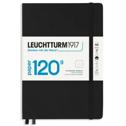 Leuchtturm1917 Notebook A5 Dotted 120g Black – Hardcover