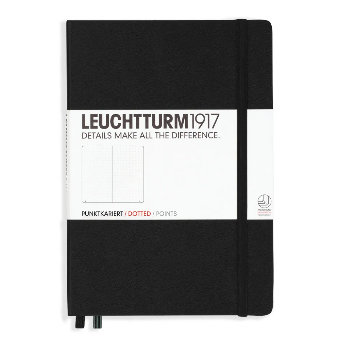 Leuchtturm1917 Notebook A5 Dotted Black – Hardcover