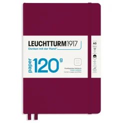 Leuchtturm1917 Notebook A5 Dotted 120g Port Red – Hardcover