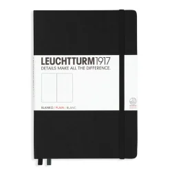 Leuchtturm1917 Notebook A5 Plain Black – Hardcover