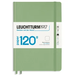 Leuchtturm1917 Notebook A5 Plain 120g Sage – Hardcover