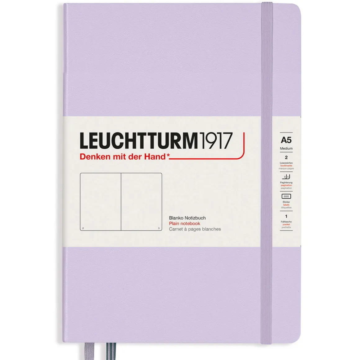 Leuchtturm1917 Notebook A5 Plain Lilac – Hardcover