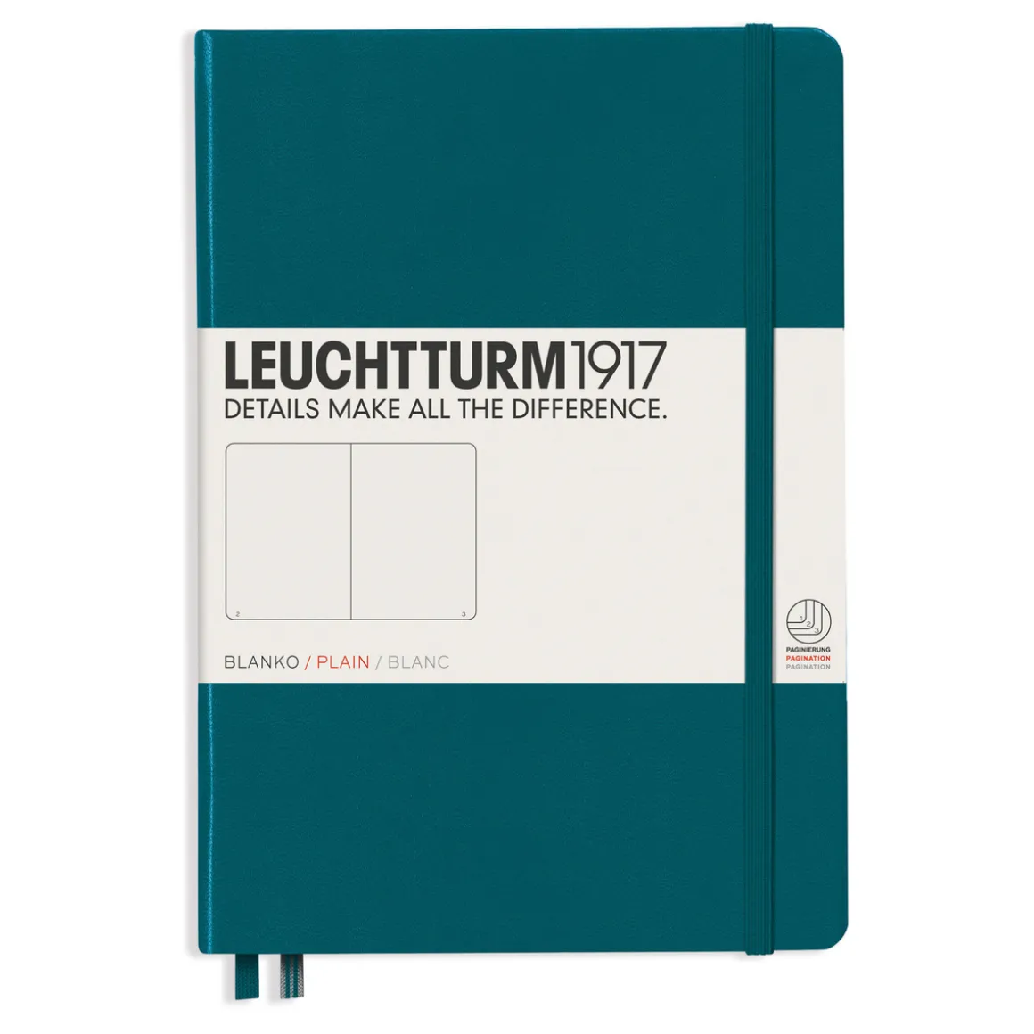 Leuchtturm1917 Notebook A5 Plain Pacific Green – Hardcover