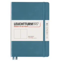 Leuchtturm1917 Notebook A5 Plain Stone Blue – Hardcover