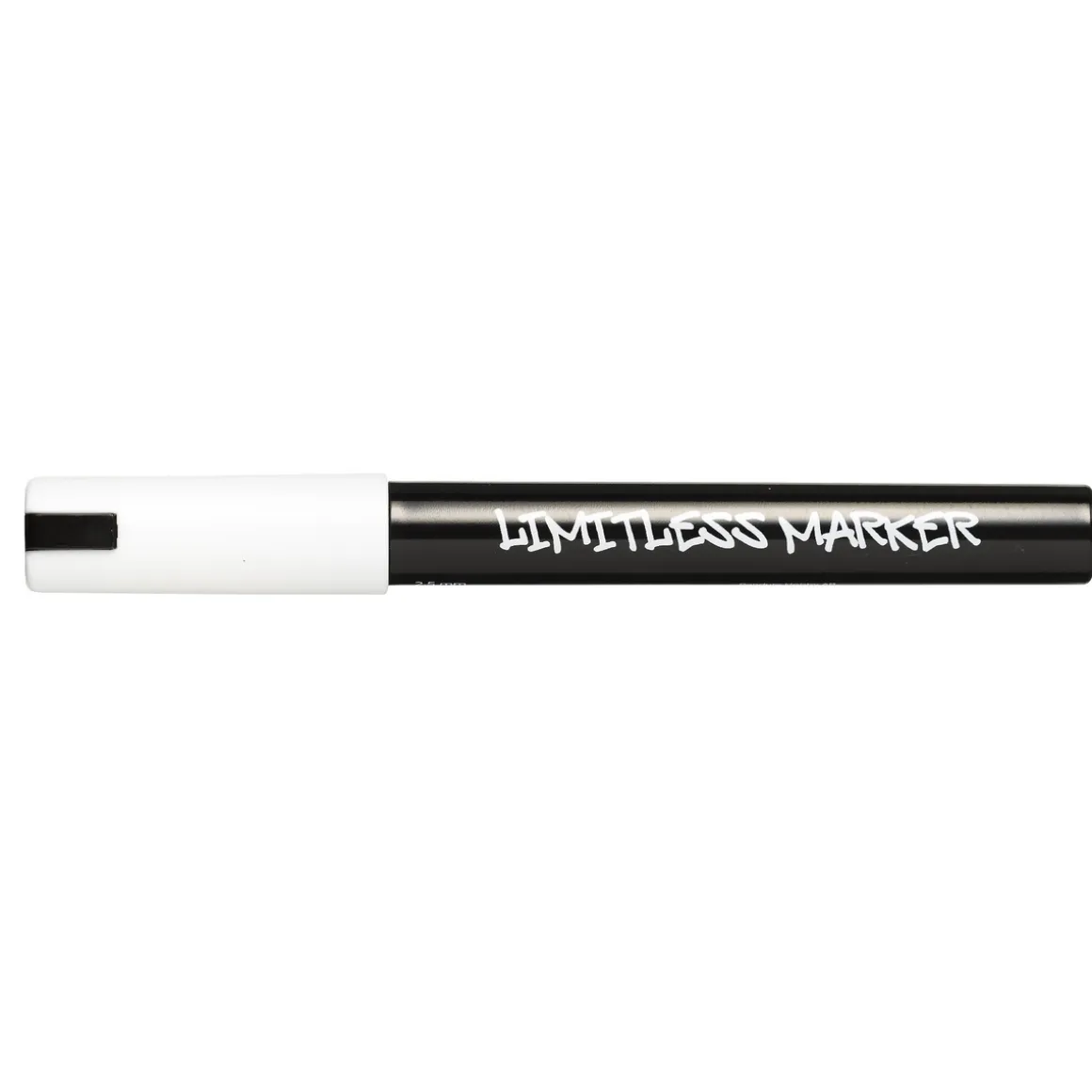 Limitless Marker M White W01 – Medium spids Ø2,5 mm