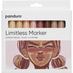 Limitless Markers Portrait Medley Set 10 – akrylmarkers i portrætfarver