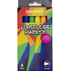 Limitless Marker S Prism Spectrum, sæt med 6 akrylpenne – Fin spids Ø1 mm