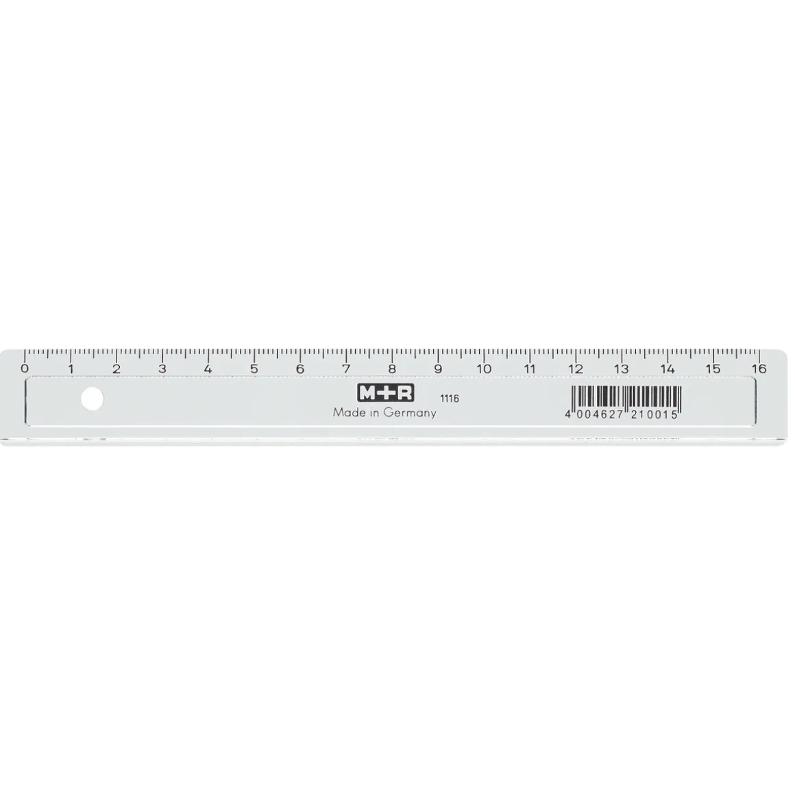 Lineal M+R 16 cm transparent