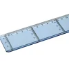 Lineal tværgraduering 50 cm