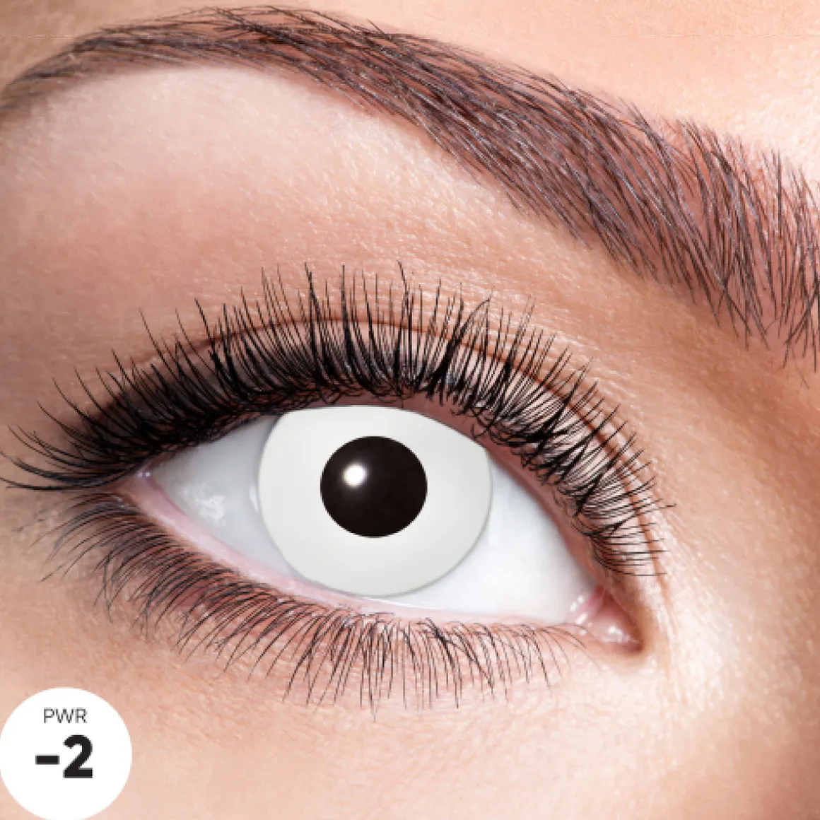 Linser White Zombie – effektlinser med styrke -2 – pris pr. linse