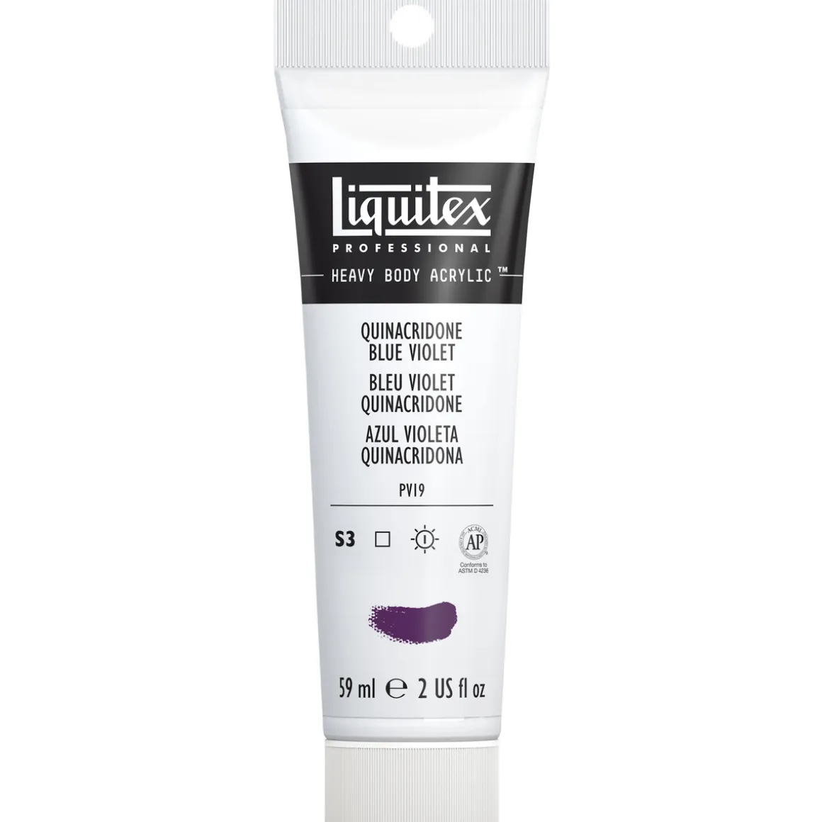 Liquitex Heavy Body akrylmaling 59 ml – 118 Quinacridone blue violet