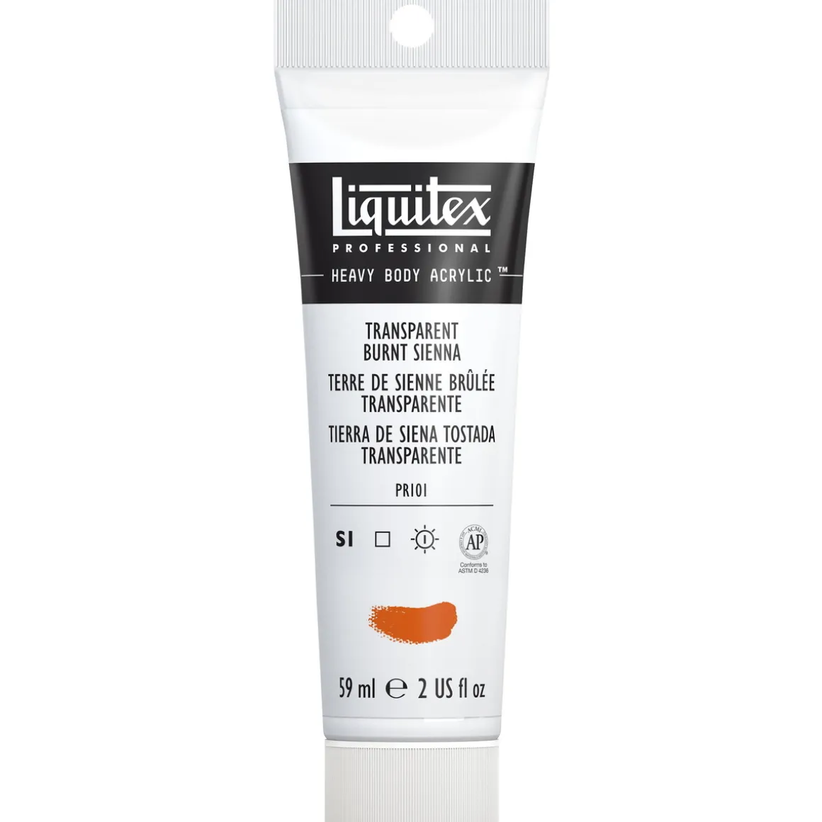 Liquitex Heavy Body akrylmaling 59 ml – 129 Transparent Burnt sienna