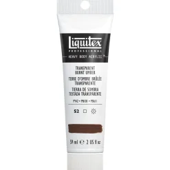 Liquitex Heavy Body akrylmaling 59 ml – 130 Transparent Burnt umber