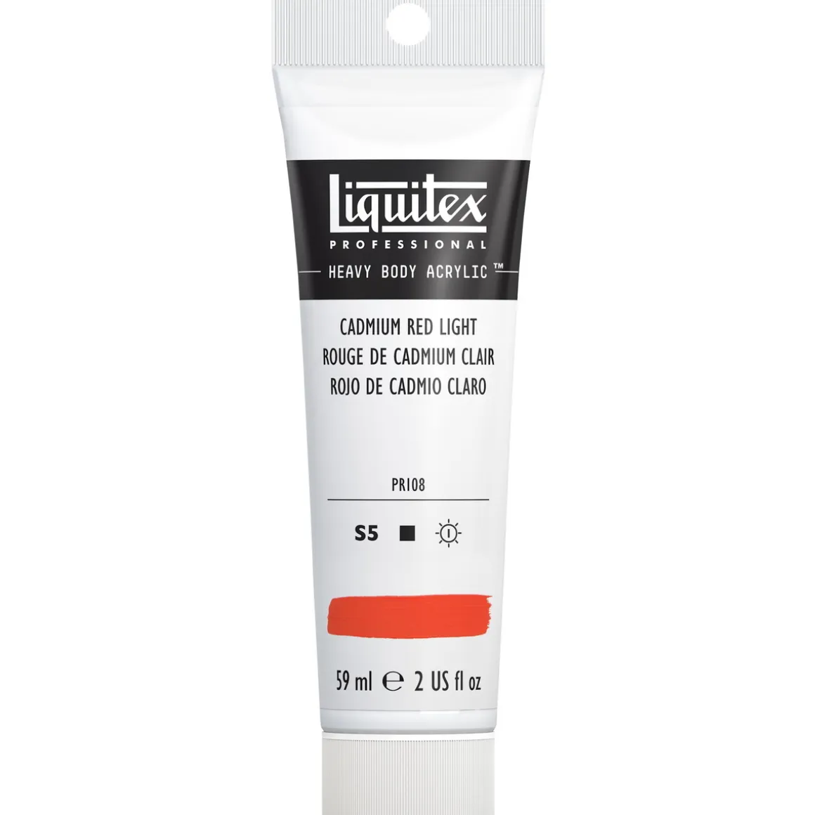 Liquitex Heavy Body akrylmaling 59 ml – 152 Cadmium red light